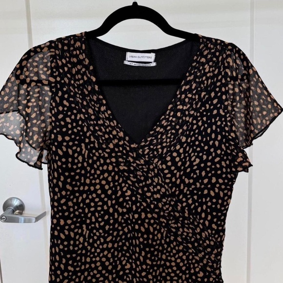 Urban Outfitters Brown + Black Polka Dot Dress - Picture 2 of 4